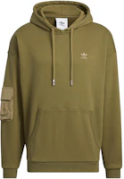 adidas Workwear Hoodie Green Retro Sweatshirt with Embroidered Logo IC8156 adidas Workwear Hoodie Green Retro Sweatshirt with Embroidered Logo IC8156