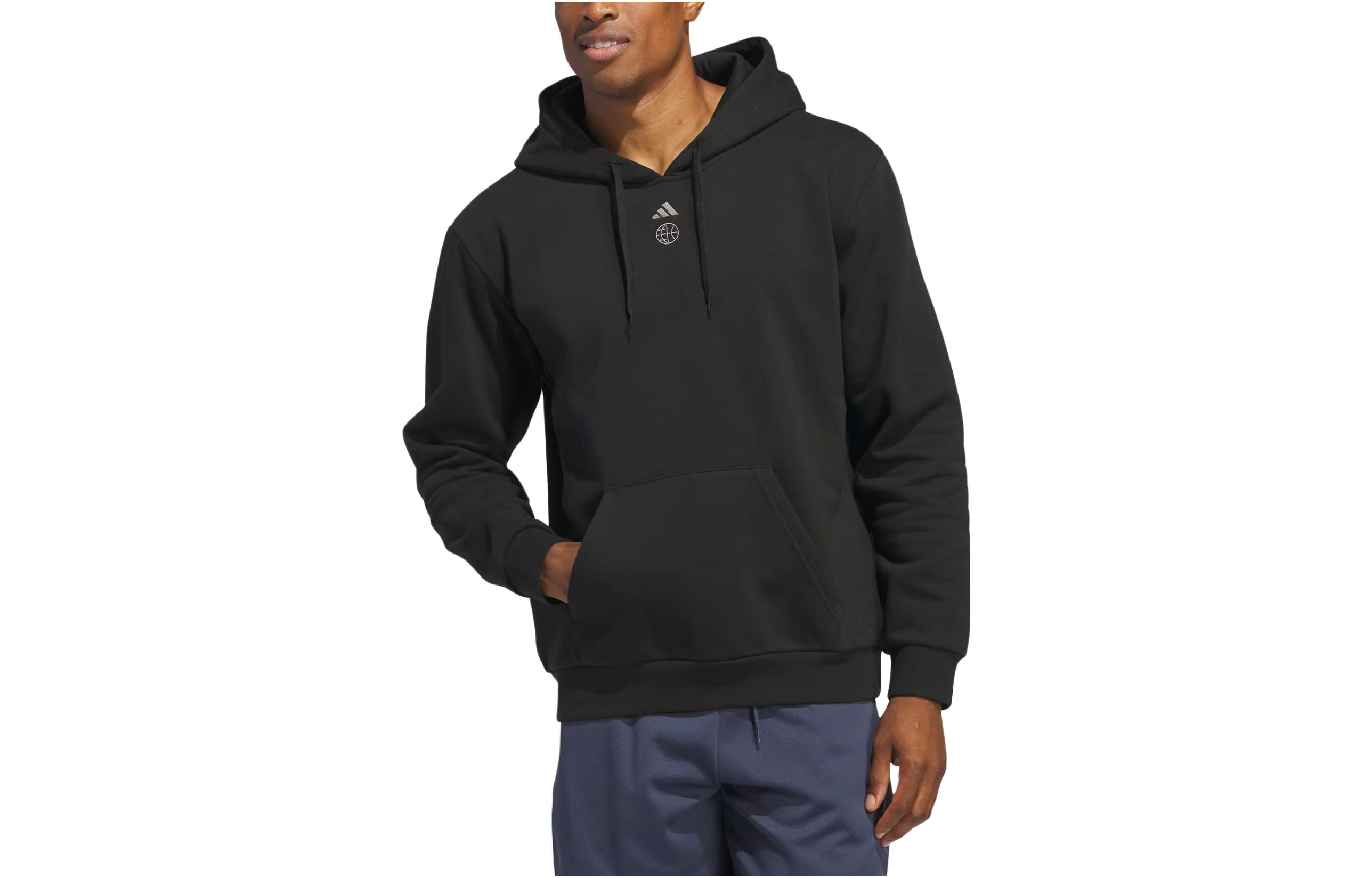adidas Worldwide Hoops Graphic Logo Hoodie Black IN6362