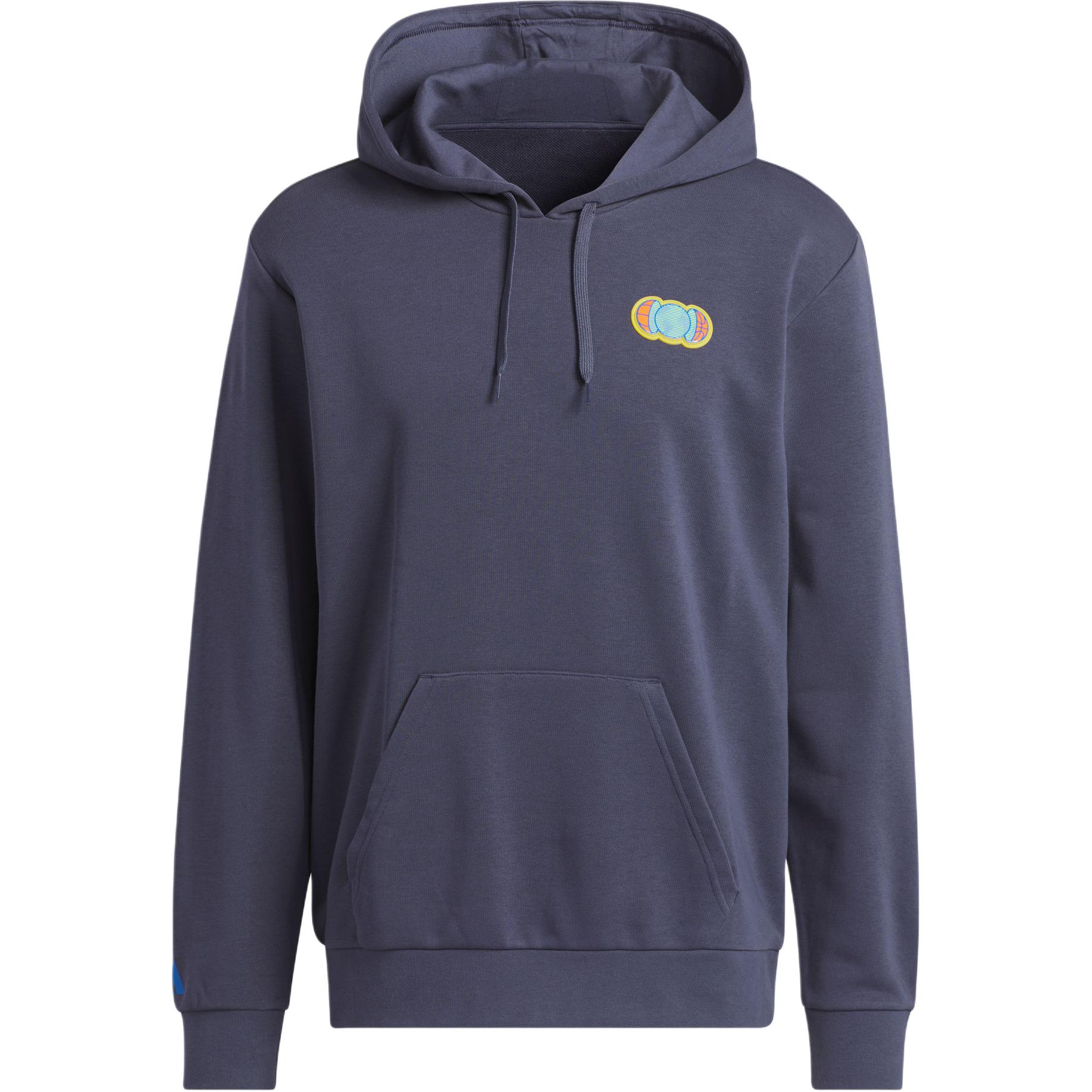 adidas Worldwide Hoops Navy Pullover Hoodie Casual Sweatshirt IM4617