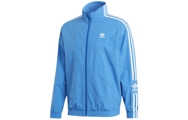 adidas Woven Firebird Trefoil Windbreaker Jacket Blue ED6093