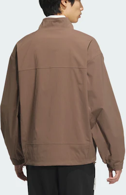 adidas Woven Jacket Small Logo Outdoor Casual Loose Fit Brown Layered JM3407 Lookbook adidas Woven Jacket Small Logo Outdoor Casual Loose Fit Brown Layered JM3407