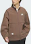 Shop adidas Woven Jacket Small Logo Outdoor Casual Loose Fit Brown Layered JM3407