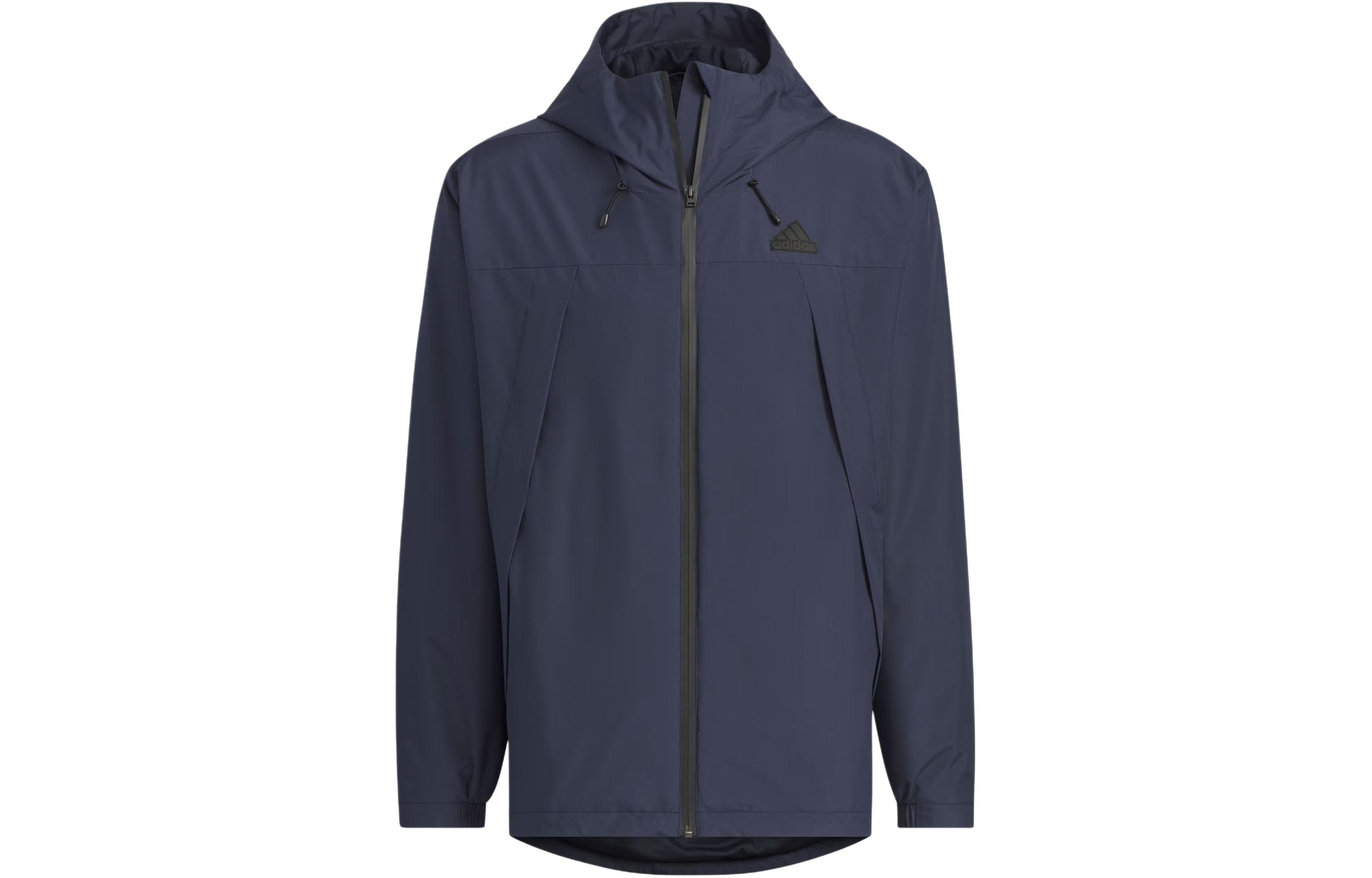 adidas Woven Reflective Hooded Jacket - Legend Ink Blue JF0963