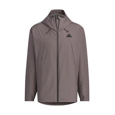 adidas Woven Reflective Stripe Hooded Jacket Carbon Grey () JF0965