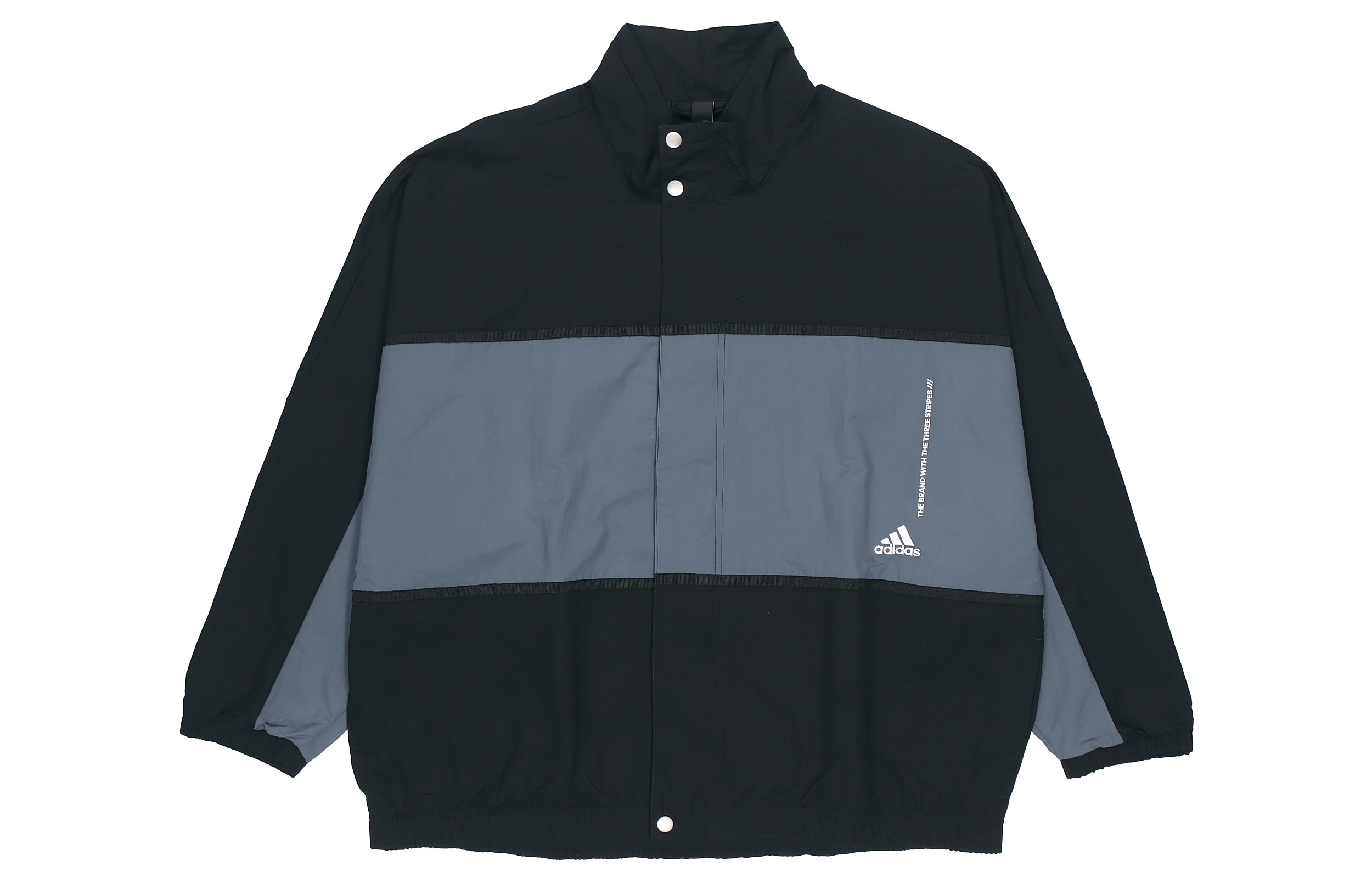 adidas WRD Woven Colorblock Jacket Black Casual Fall Jacket GL8673