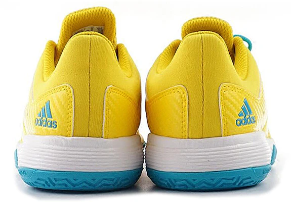 adidas Wucht P8 J 防滑透氣 室內多功能羽毛球鞋 亮黃色 Shop adidas Wucht P8 J 防滑透氣 室內多功能羽毛球鞋 亮黃色