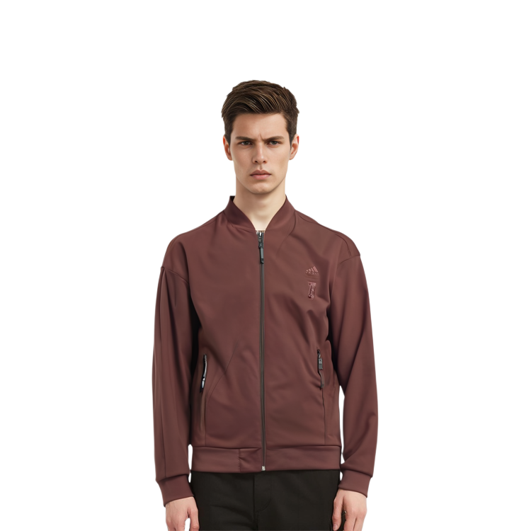 Sizing adidas Wuji Comm Woven Jacket Dark Grey-Brown Logo Casual Sportswear IP4935