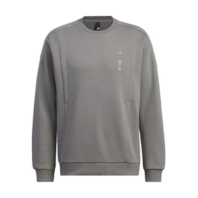adidas Wuji Must-Have Crewneck Sweatshirt Gray Casual Sportswear IX4294