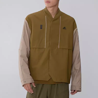 阿迪达斯Wuji拼接撞色休闲运动外套橄榄绿 H39339 Details for 阿迪达斯Wuji拼接撞色休闲运动外套橄榄绿 H39339