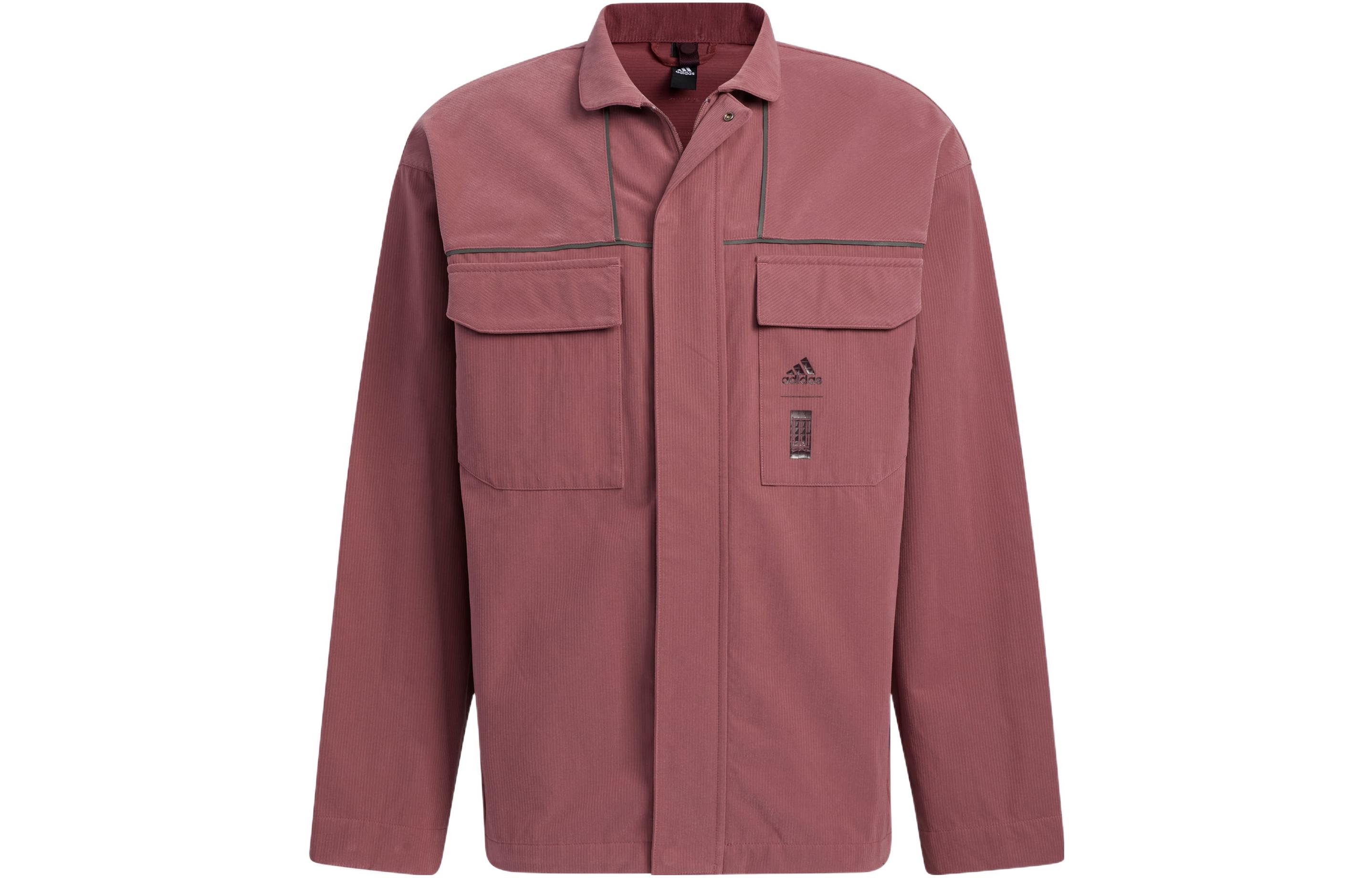 adidas Wuji Series 2 0 Dark Red Outdoor Zip-Up Embroidered Logo Jacket HR4448