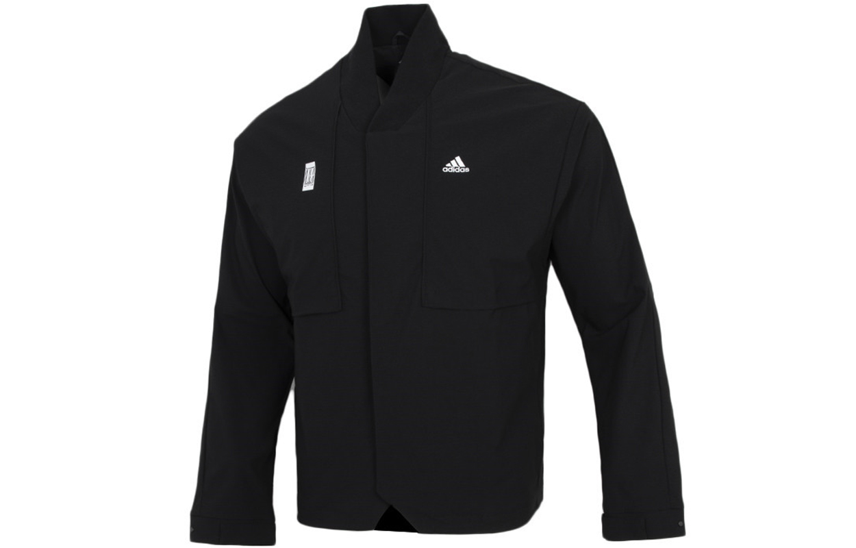 adidas Wuji Series Black Colorblock Sports Casual Jacket for Men H39338