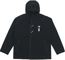 adidas Wuji Series Black Fleece Logo Hooded Sports Jacket HE5117 adidas Wuji Series Black Fleece Logo Hooded Sports Jacket HE5117