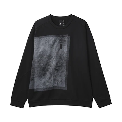 adidas Wuji Series Black Knitted Warm Sweatshirt Casual Crewneck IP5002