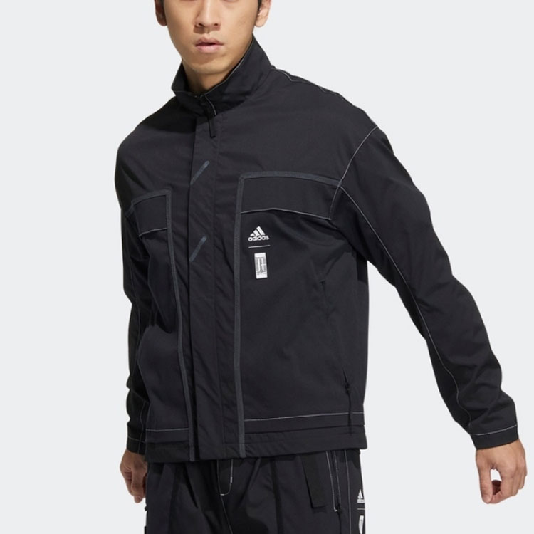 Shop adidas Wuji Series Black Zip-Up Sports Jacket HE5137