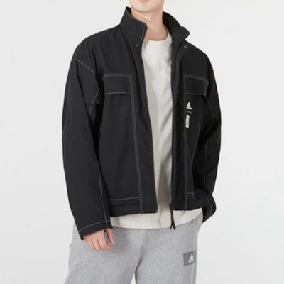 adidas Wuji Series Black Zip-Up Sports Jacket HE5137 Cheap adidas Wuji Series Black Zip-Up Sports Jacket HE5137