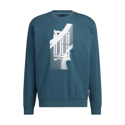 adidas Wuji Series Graphic Print Crewneck Sweatshirt Midnight Grey IA8184