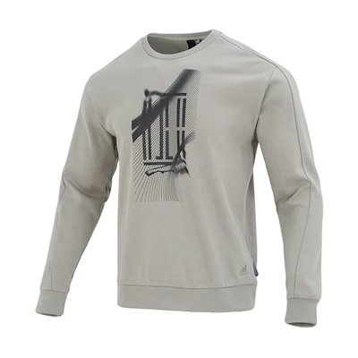 adidas Wuji Series Graphic Print Pullover Hoodie Men’s Grey IA8186