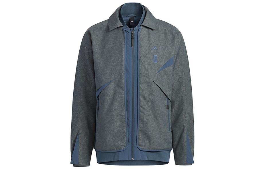 adidas Wuji Series Gray Training Polo Jacket HY5846