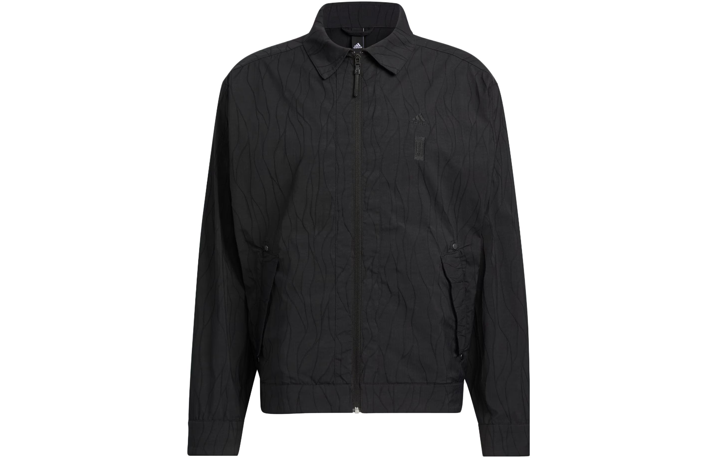 adidas Wuji Series Huo Woven Jacket Black Athletic Zip-Up Jacket IP4940