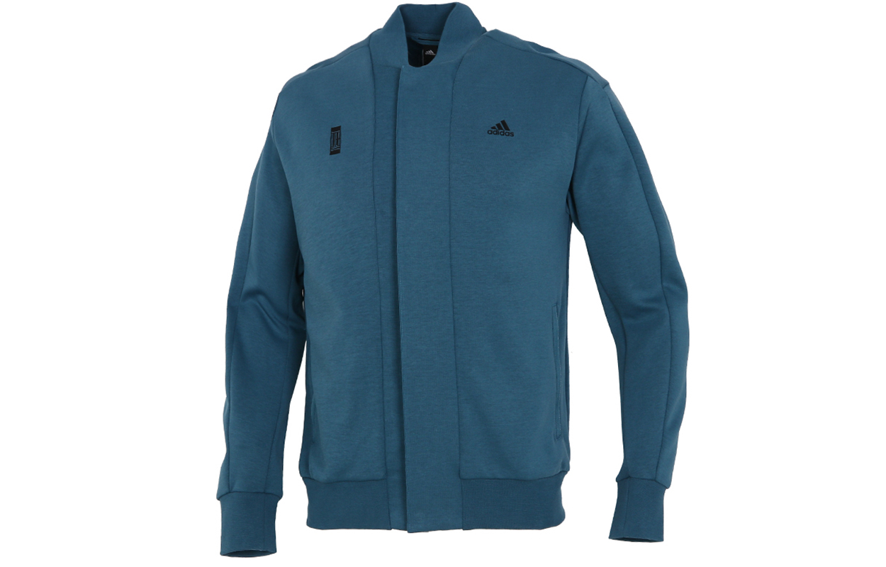 adidas Wuji Series Logo Print Sports Jacket Sky Blue H39209