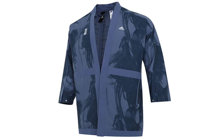 adidas Wuji Series Martial Arts Training Jacket Navy Blue Mens GU1800