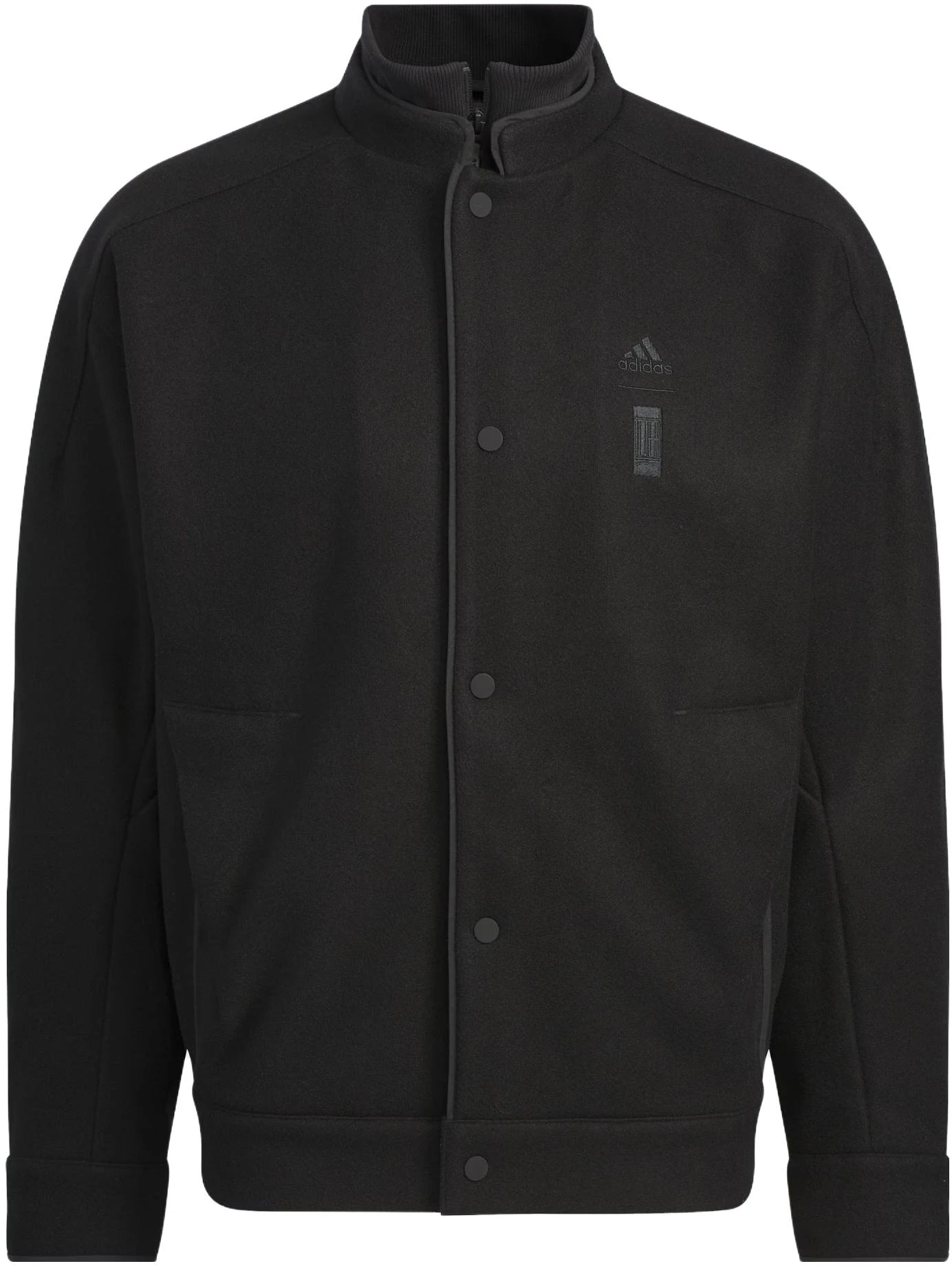 adidas-wuji-series-melton-jacket-black-casual-sports-logo-jacket-ix-4285