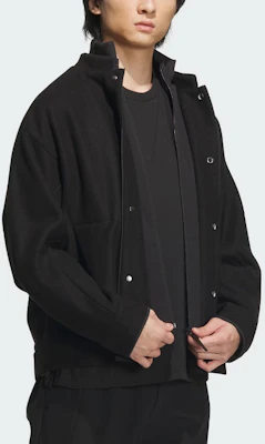 adidas Wuji Series Melton Jacket Black Casual Sports Logo Jacket IX4285 Purchase adidas Wuji Series Melton Jacket Black Casual Sports Logo Jacket IX4285