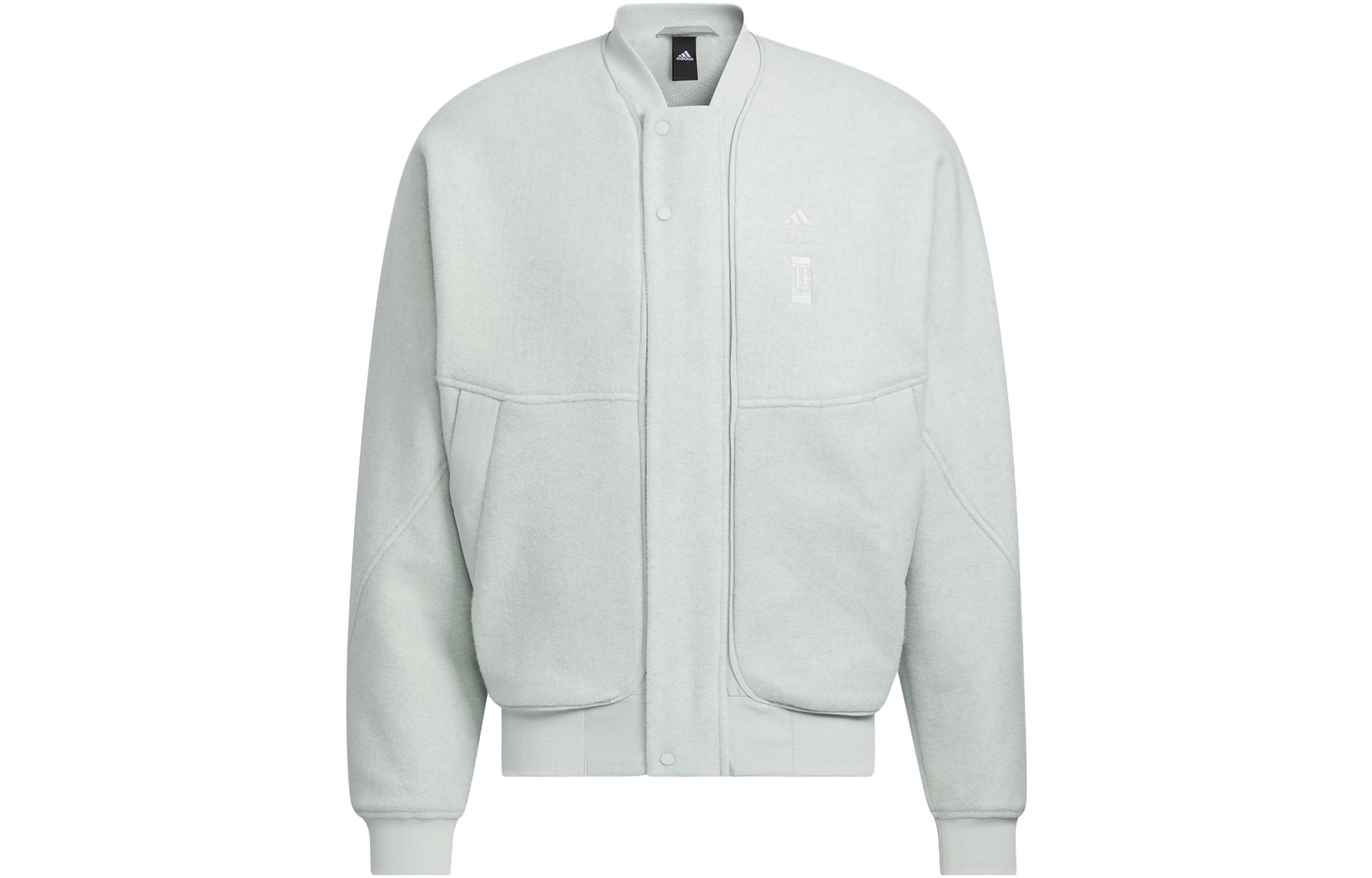 adidas Wuji Series Melton Jacket Casual Sports Jacket Rock Ridge Gray IP4911
