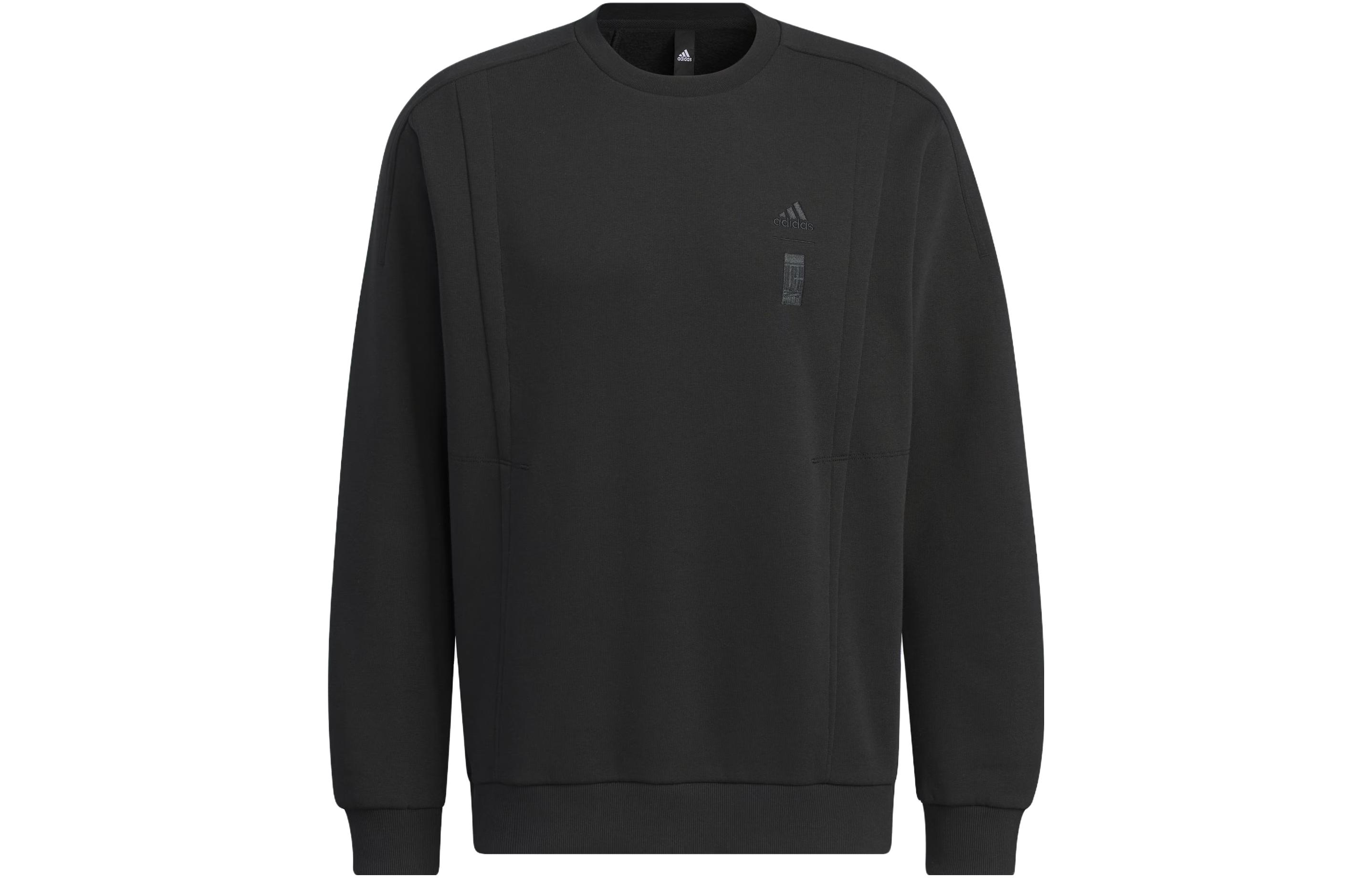 adidas Wuji Series Must-Have Crewneck Sweatshirt Black Casual Long Sleeve IX4292