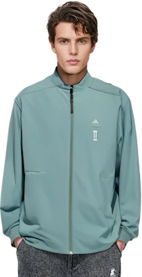 阿迪达斯无极系列必备薄雾绿色运动夹克 IX4284 Details for 阿迪达斯无极系列必备薄雾绿色运动夹克 IX4284