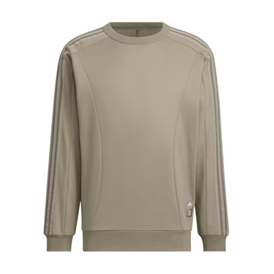 adidas Wuji Series Silky Sweatshirt Tan Crewneck Casual Pullover Long Sleeve Men JI8710
