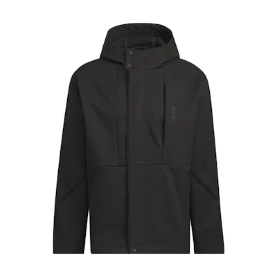adidas Wuji Series Solid Color Logo Sports Casual Hooded Jacket IP4932