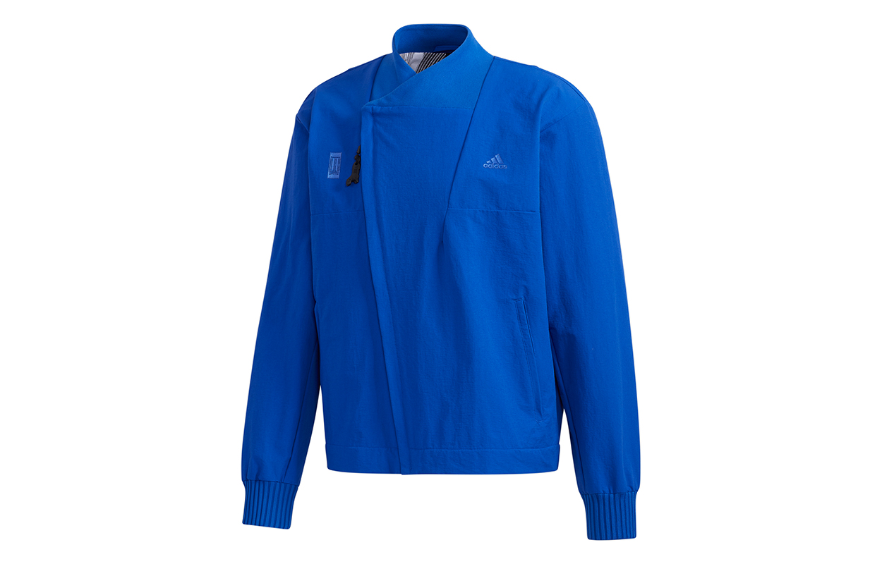 Order adidas Wuji Series Jaket Bomber Olahraga Gaya Biru GL0404