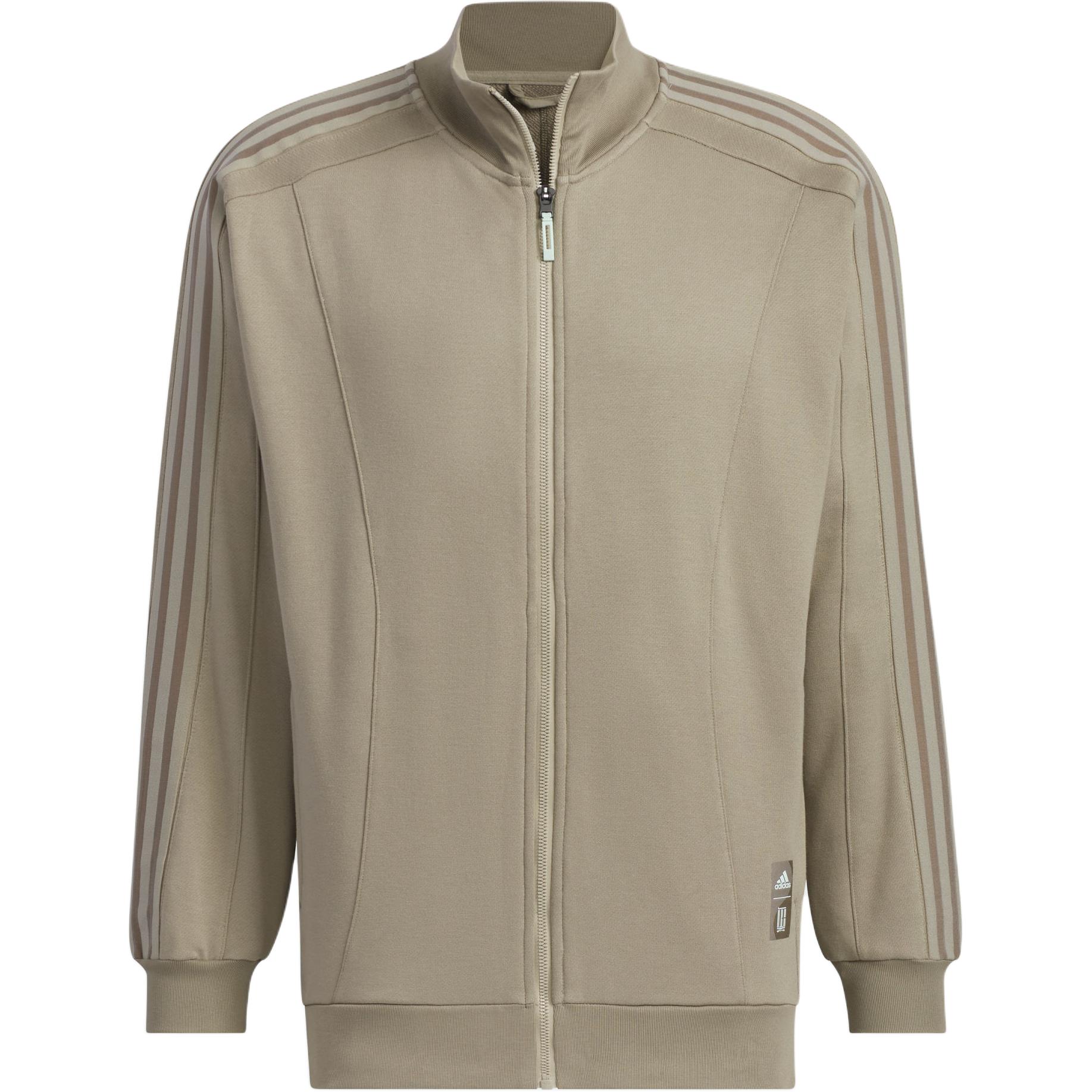 adidas Wuji Track Top Retro Striped Beige Relaxed Fit Jacket JI8704