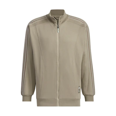 adidas Wuji Track Top Retro Striped Beige Relaxed Fit Jacket JI8704