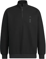 adidas Wuji Warm Half-Zip Knit Pullover Sweatshirt Jacket Black Mens IX4296 adidas Wuji Warm Half-Zip Knit Pullover Sweatshirt Jacket Black Mens IX4296