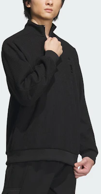 adidas 無極黑色保暖半拉鍊針織運動衫外套 男款 IX4296 Purchase adidas 無極黑色保暖半拉鍊針織運動衫外套 男款 IX4296