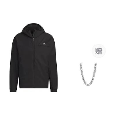 adidas Wuji Warm Woven Hoodie Jacket Black Casual Sportswear IX4287-LINK