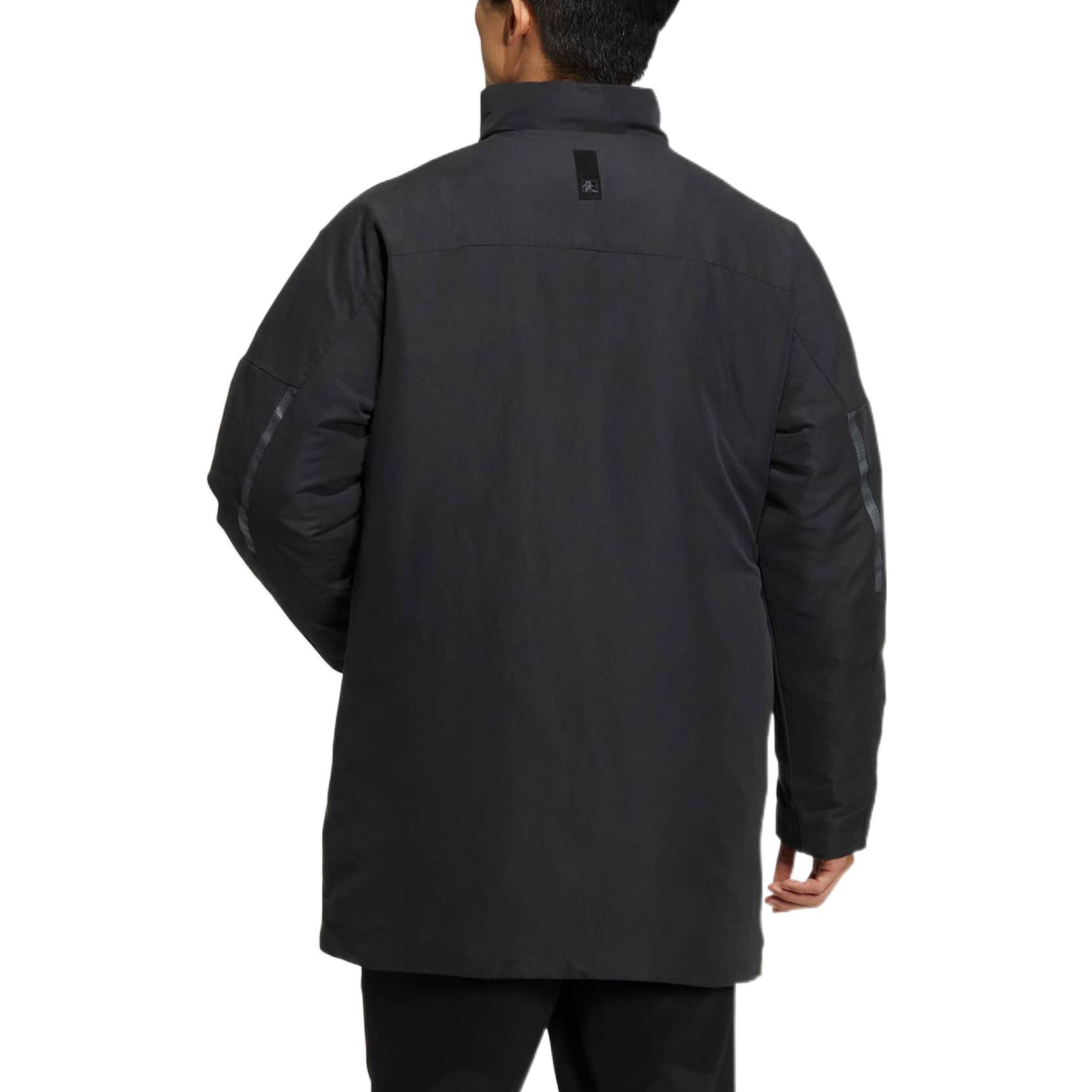 Shop Chaqueta Puffer Negra con Logo y Cierre Oculto de la Serie Wujie de adidas. HN2095