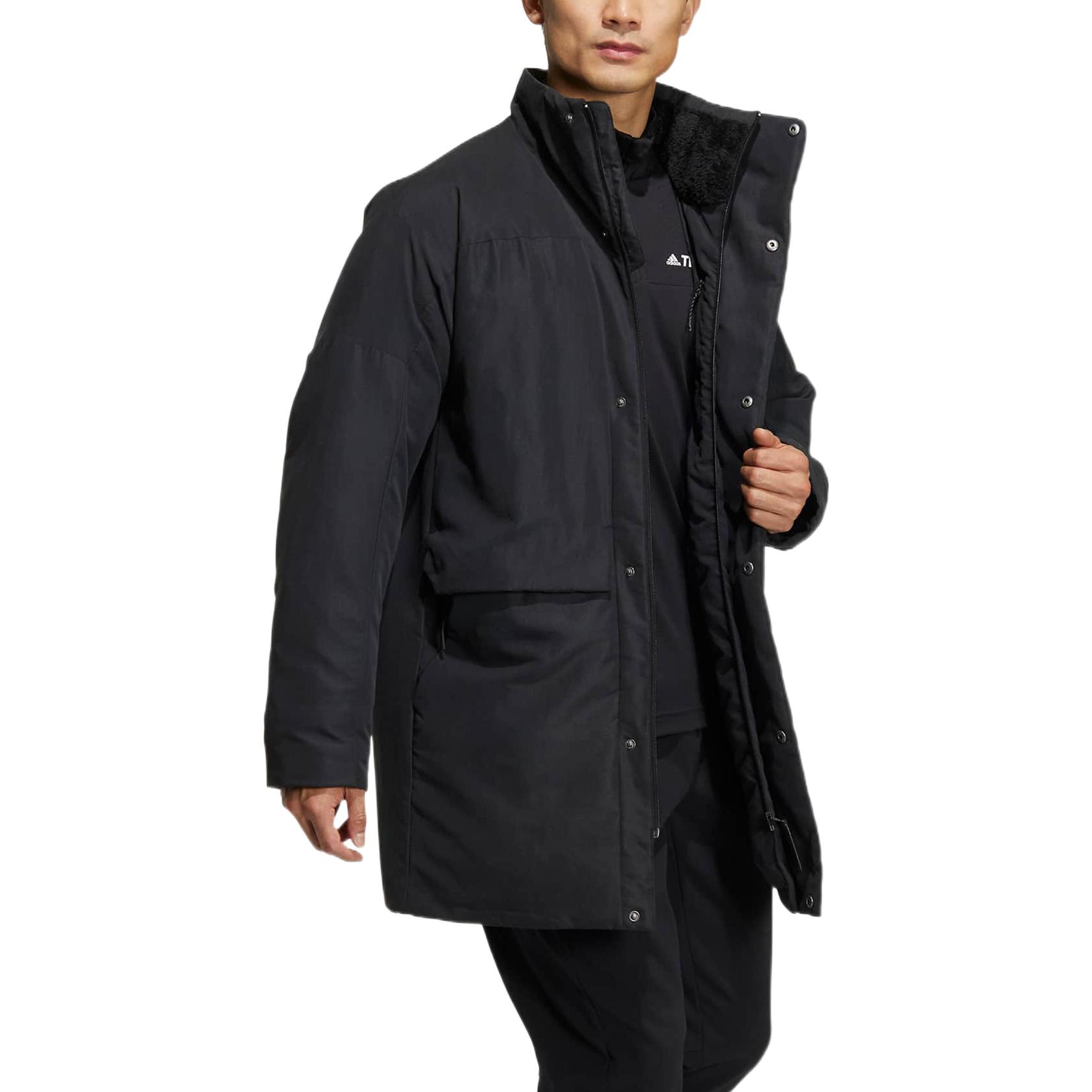 Purchase Chaqueta Puffer Negra con Logo y Cierre Oculto de la Serie Wujie de adidas. HN2095