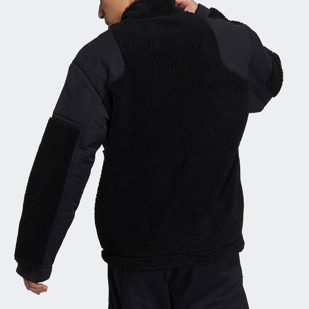 Shop adidas Wujixilie WJ Mixboa Fleece Jacket Black H40243