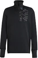 adidas X-City 1/4 Zip Reflective Logo Running Pullover Black Long Sleeve HL3941 adidas X-City 1/4 Zip Reflective Logo Running Pullover Black Long Sleeve HL3941