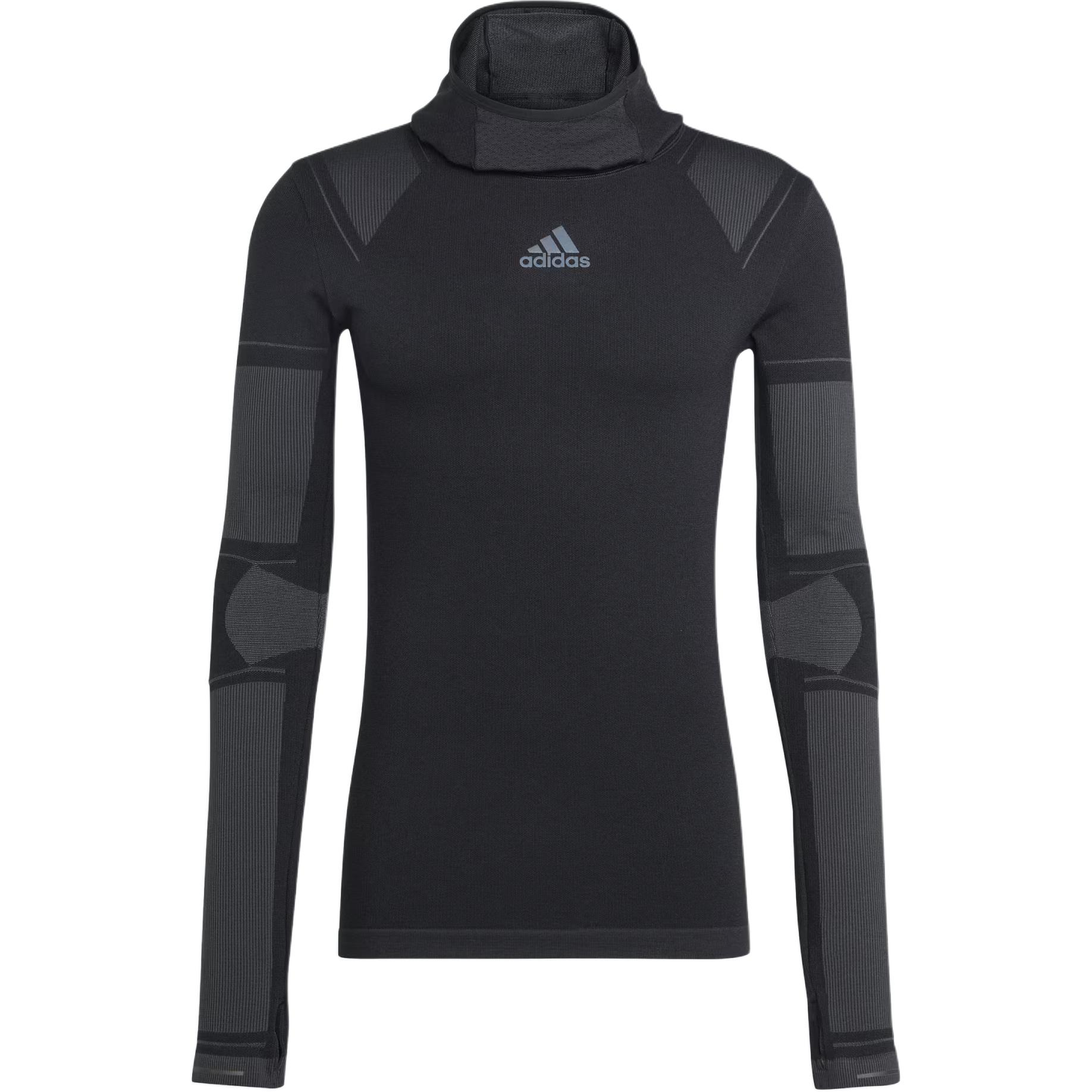 adidas X-City Black Running Windproof Long Sleeve Hoodie HF6388