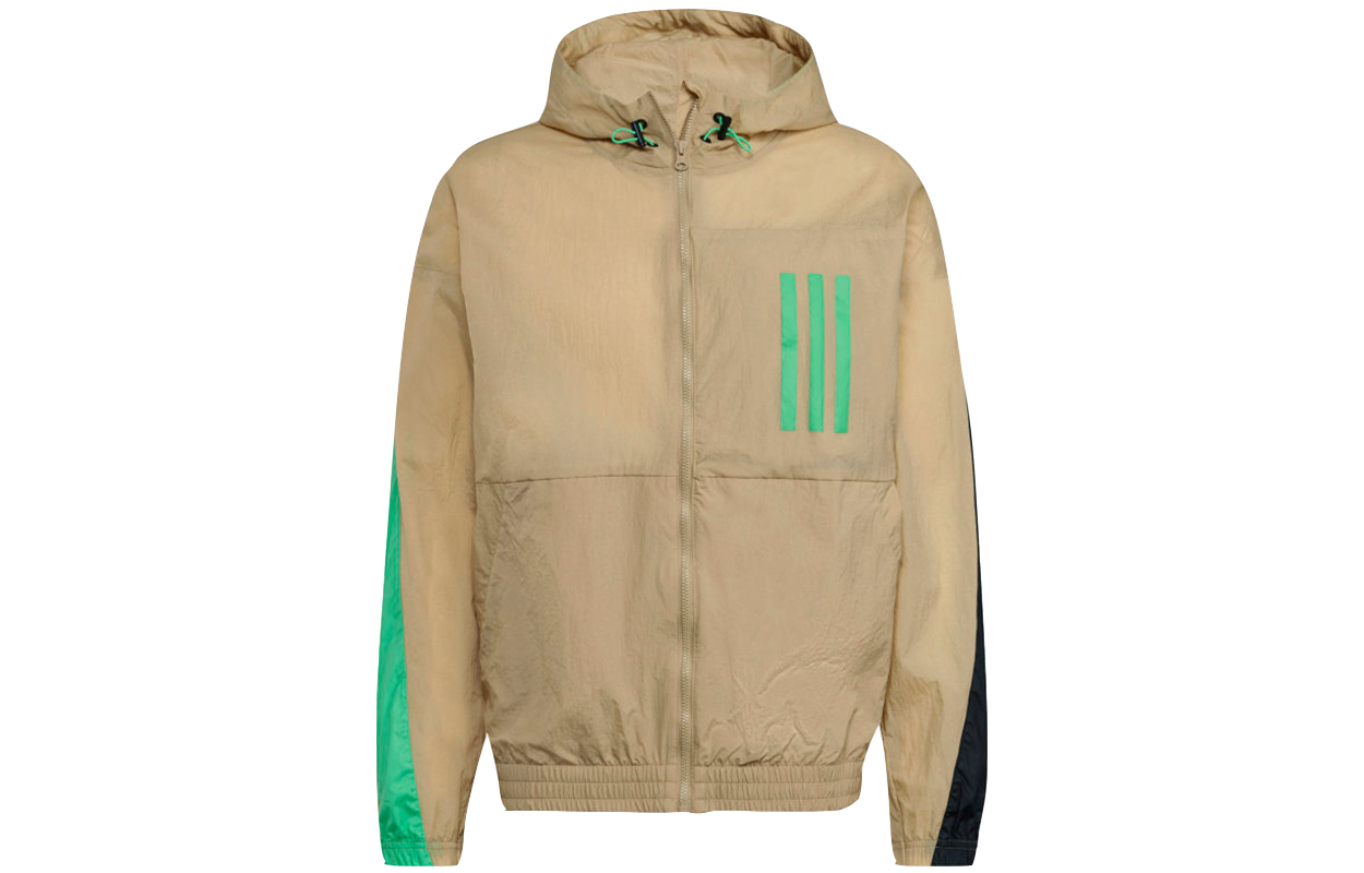 adidas X-CITY Wnd Sports Style Hoodie Jacket - Khaki H39835