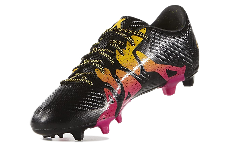 Lookbook adidas X 15.3 FG/AG 耐磨防滑 低幫足球鞋 黑紅