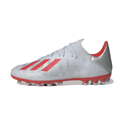 adidas X 19.3 AG Cozy Wear-Resistant Soccer Cleats/Football Boots Silver Gray