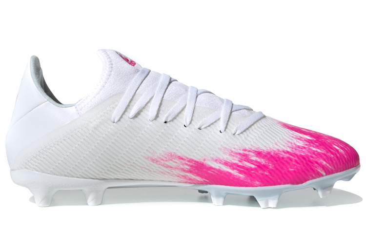 Order adidas X 19.3 Fg 防滑耐磨足球鞋 粉黑白拼色