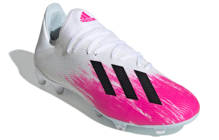 Lookbook adidas X 19.3 Fg 防滑耐磨足球鞋 粉黑白拼色