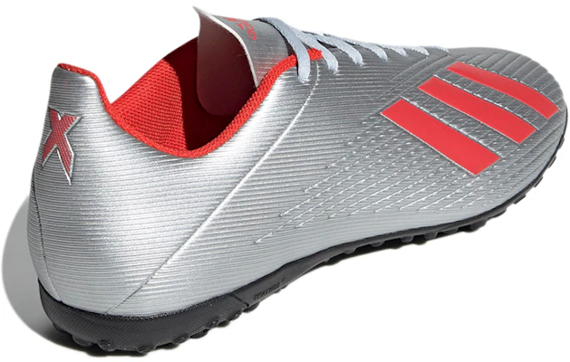 adidas X 19.4 人造草地輕便耐磨足球鞋 金屬銀 Shop adidas X 19.4 人造草地輕便耐磨足球鞋 金屬銀