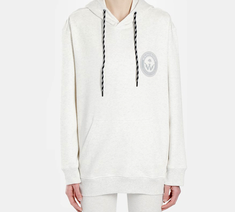 adidas Alexander Wang Badge Logo Pullover Sweatshirt Light Grey Unisex ED1207 圖 4